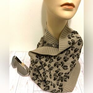 Leopard Print Scarf & Sunglasses Bundle